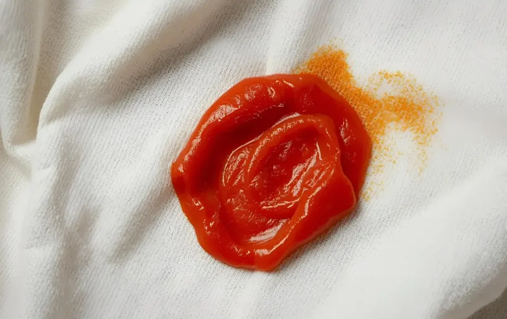 সস বা ক্যাচাপের দাগ