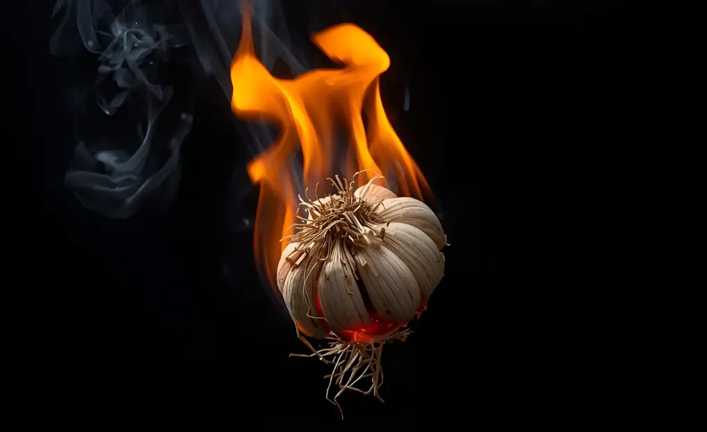 রসুন পুড়িয়ে ধোঁয়া তৈরি