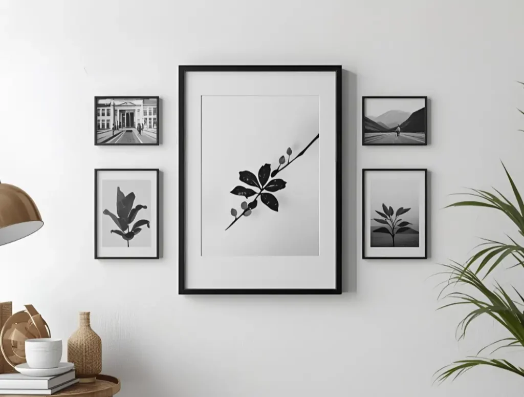 দেয়ালে মিনিমাল আর্ট 