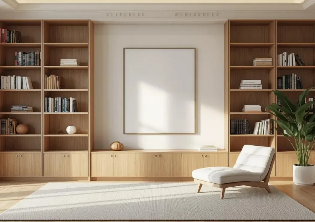 ড্রয়িং রুমের জন্য বুক শেলফ