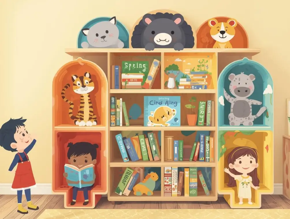 বাচ্চাদের ঘরের জন্য বুক শেলফ