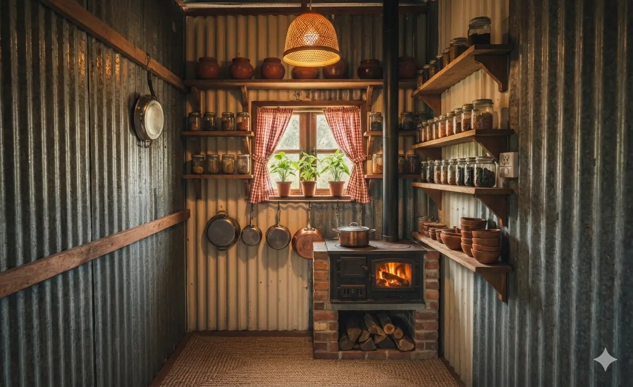 টিনের রান্না ঘর সাজানোর সহজ উপায়: কম খরচে সেরা কিচেন ডিজাইন